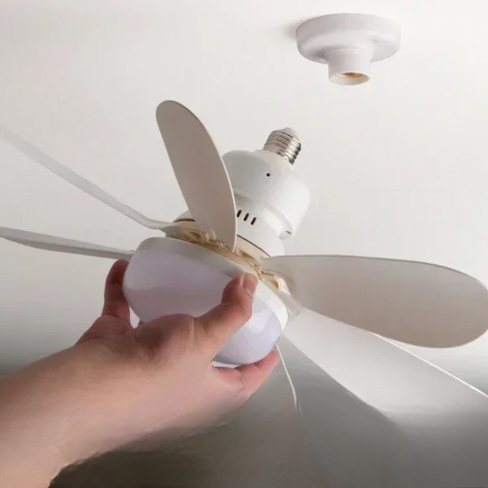 LED مروحة سقف كبيرة (بدون صوت) + مصباح  متعدد الألوان™